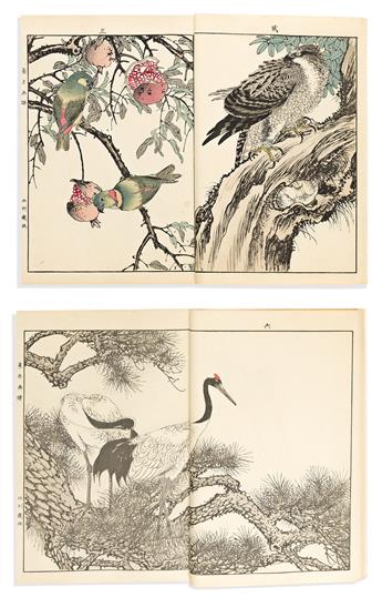 (NATURAL HISTORY.) Imao Keinen. Keinen Kacho Gafu (Birds and Flowers of the Four Seasons).